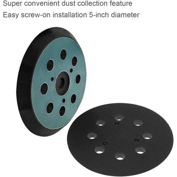 2-PC Replacement Hook and Loop Sander Pad for DeWALT DW421 DW423 D26453 D26451 - Picture 2 of 5